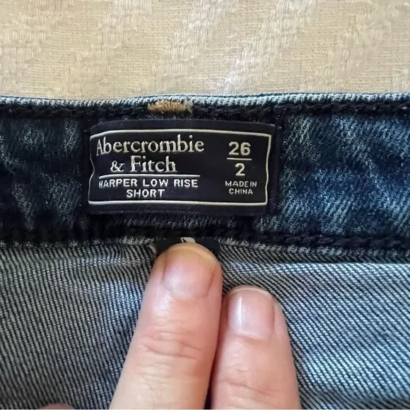 Abercrombie & Fitch Harper Classic Blue Jean Shorts - Picture 5 of 5